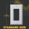 Faith 1-Gang Unbreakable Polycarbonate Light Switch Duplex Cover, White, 10PK DWP1-WH-10 - alternate 2